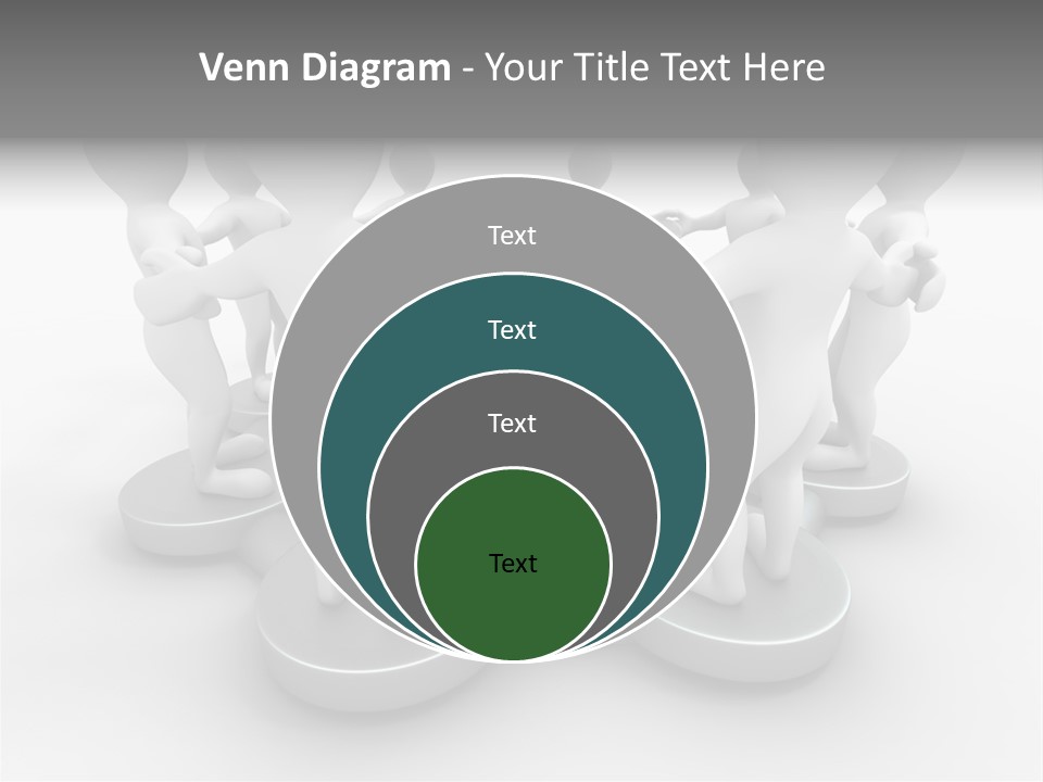 Support Organization Shape PowerPoint Template