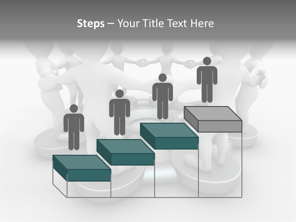 Support Organization Shape PowerPoint Template