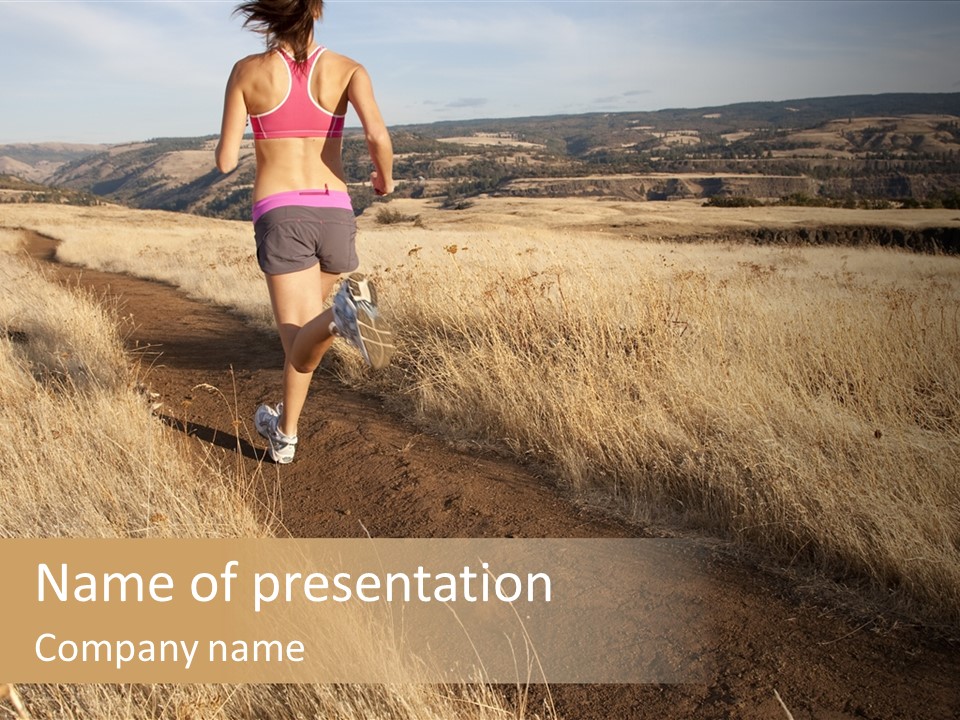 Strength Scenic Athletic PowerPoint Template