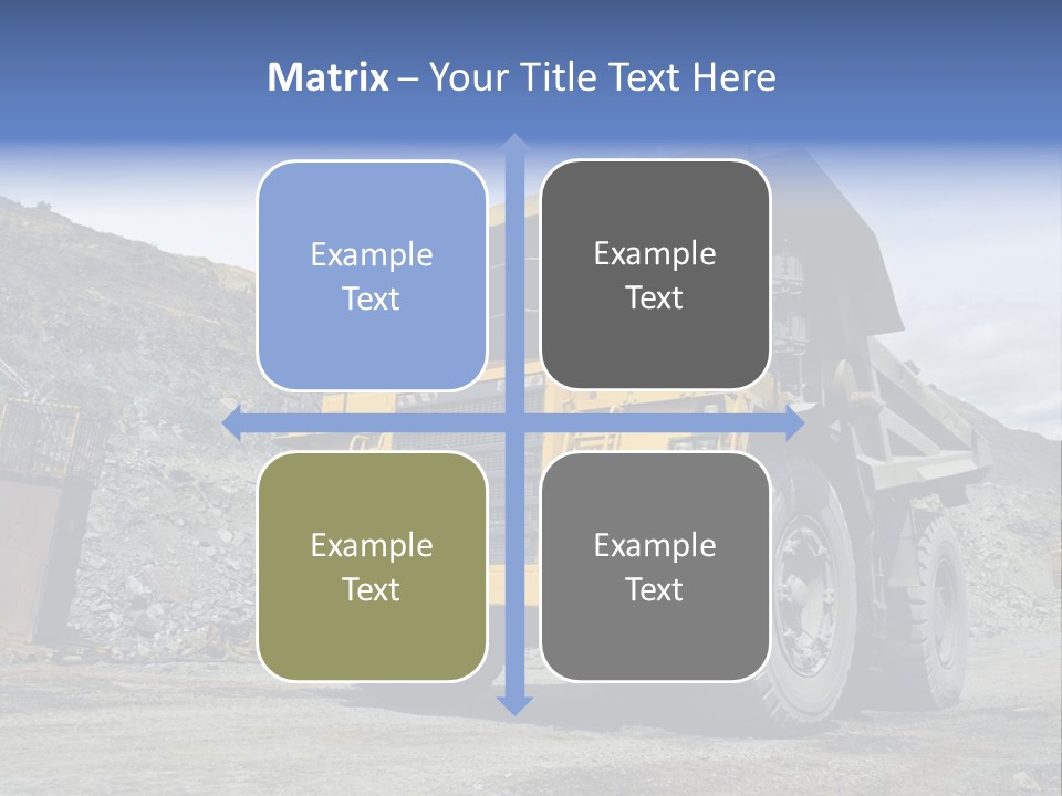 Rock Metal Mine PowerPoint Template
