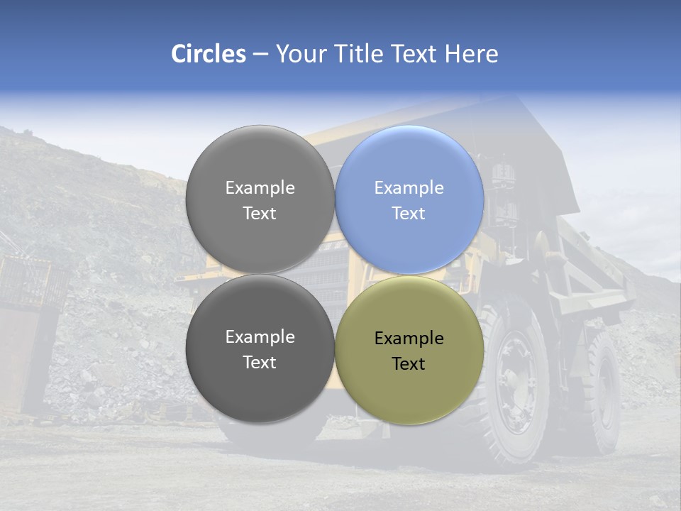 Rock Metal Mine PowerPoint Template