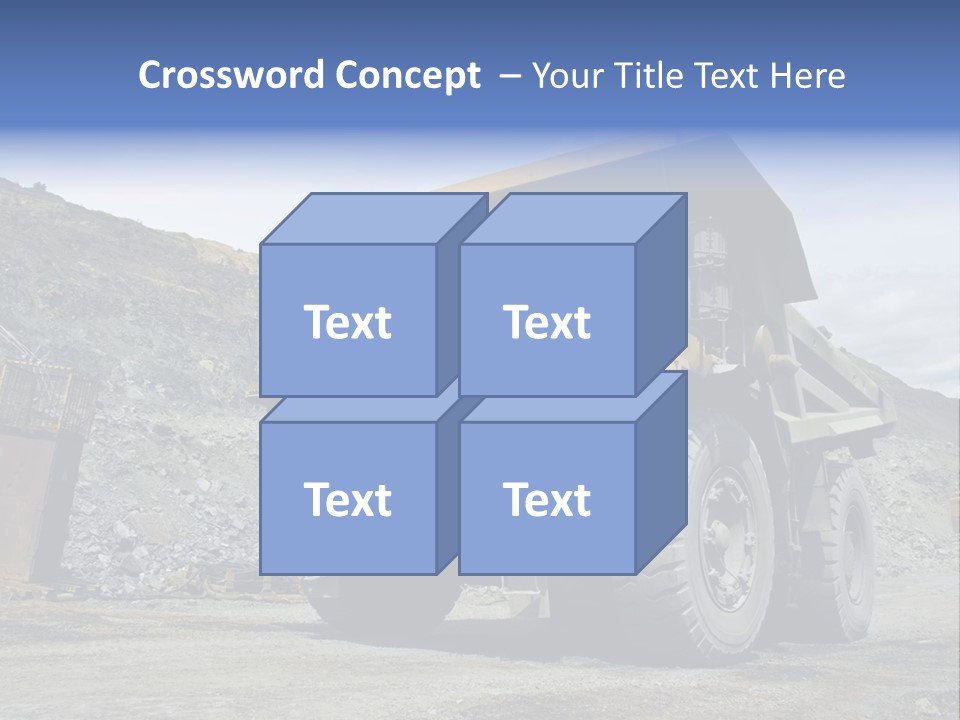 Rock Metal Mine PowerPoint Template
