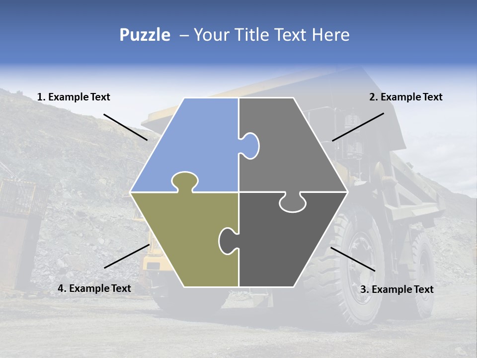 Rock Metal Mine PowerPoint Template