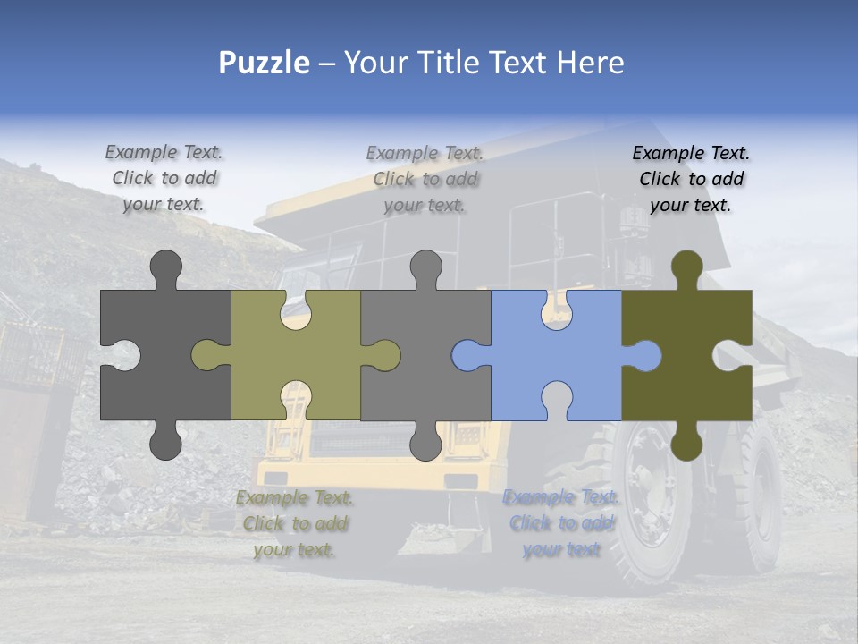 Rock Metal Mine PowerPoint Template