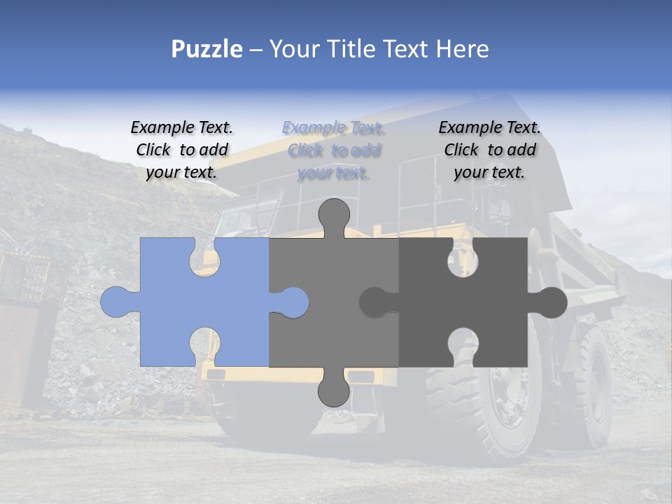 Rock Metal Mine PowerPoint Template