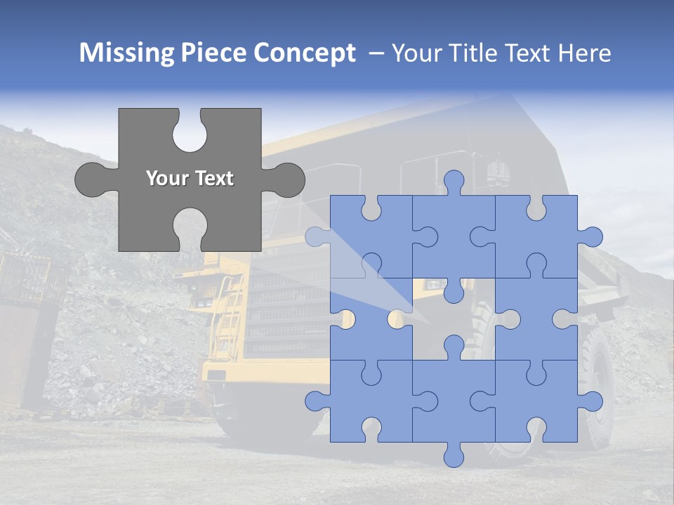 Rock Metal Mine PowerPoint Template