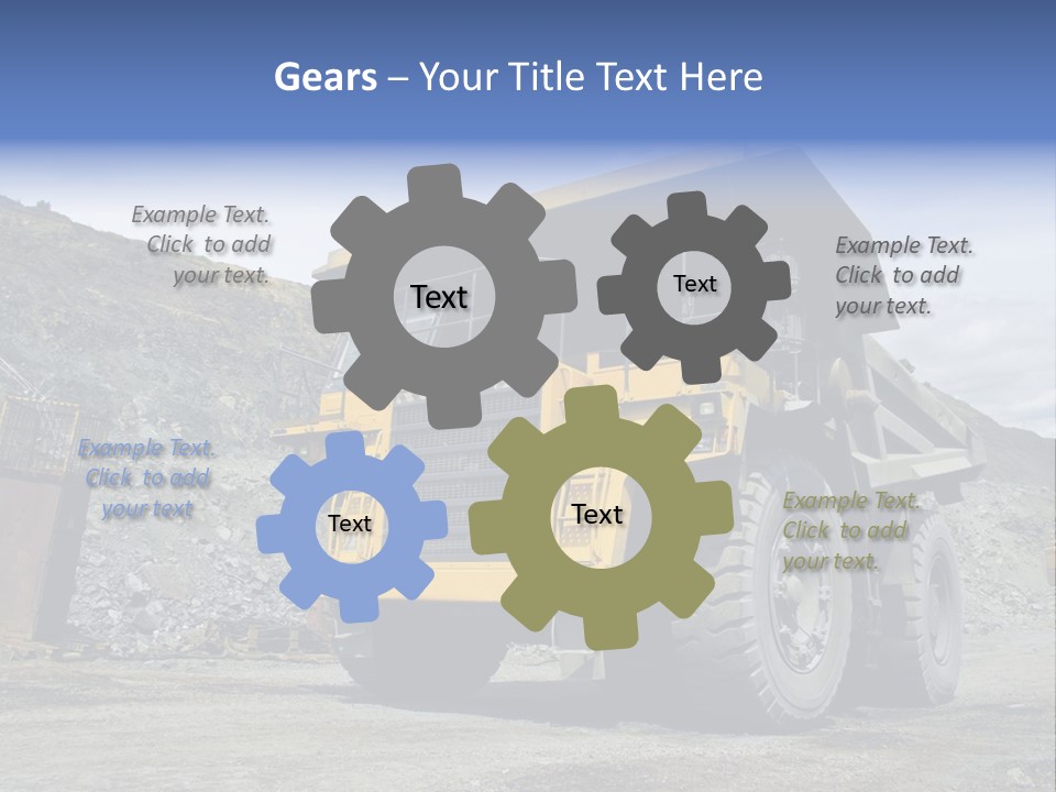 Rock Metal Mine PowerPoint Template