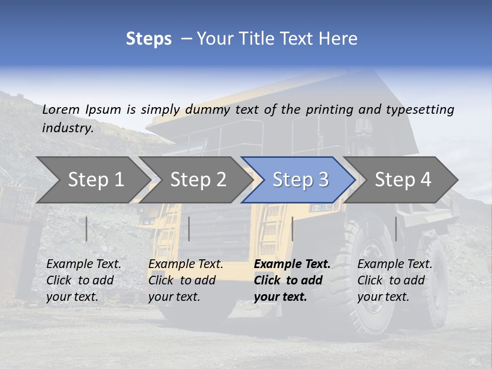 Rock Metal Mine PowerPoint Template