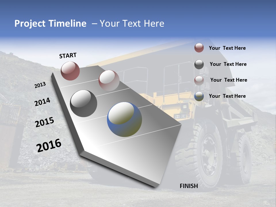 Rock Metal Mine PowerPoint Template