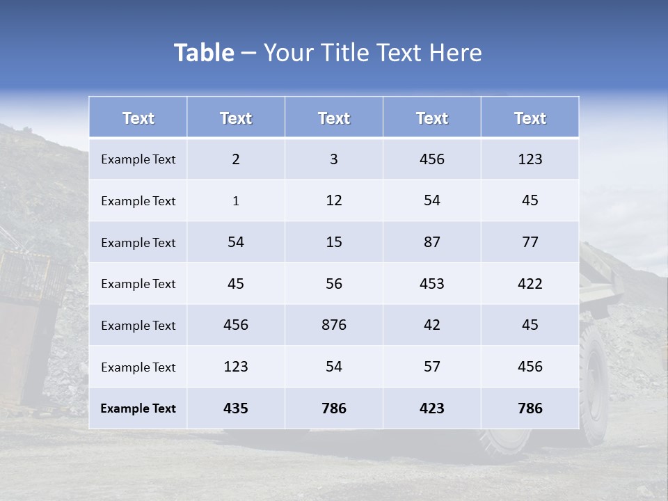 Rock Metal Mine PowerPoint Template