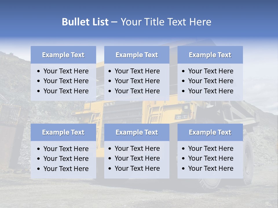 Rock Metal Mine PowerPoint Template