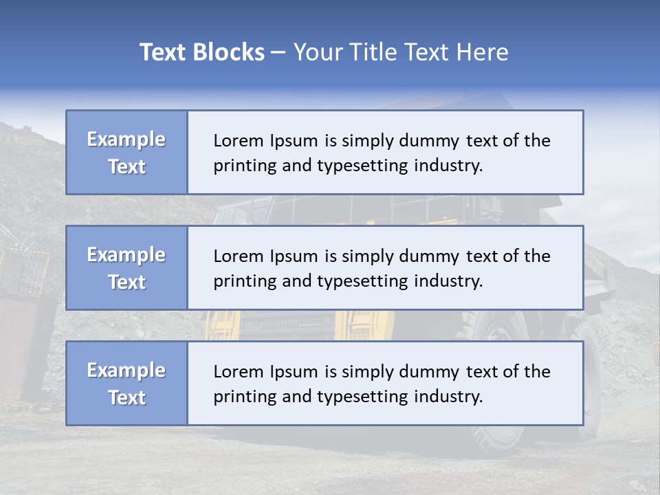 Rock Metal Mine PowerPoint Template