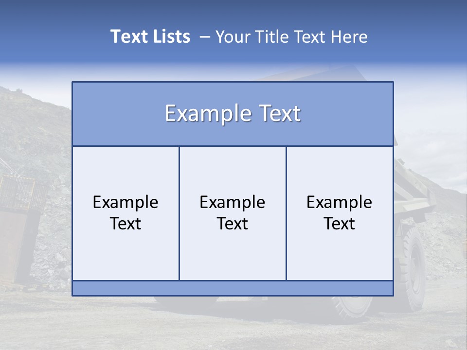 Rock Metal Mine PowerPoint Template