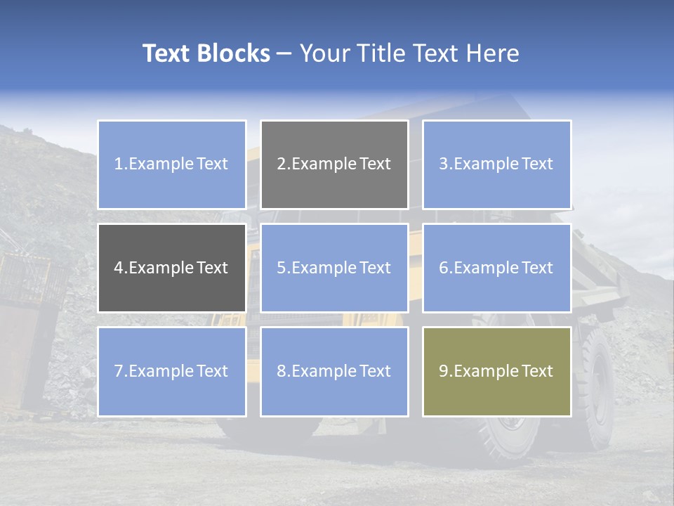 Rock Metal Mine PowerPoint Template