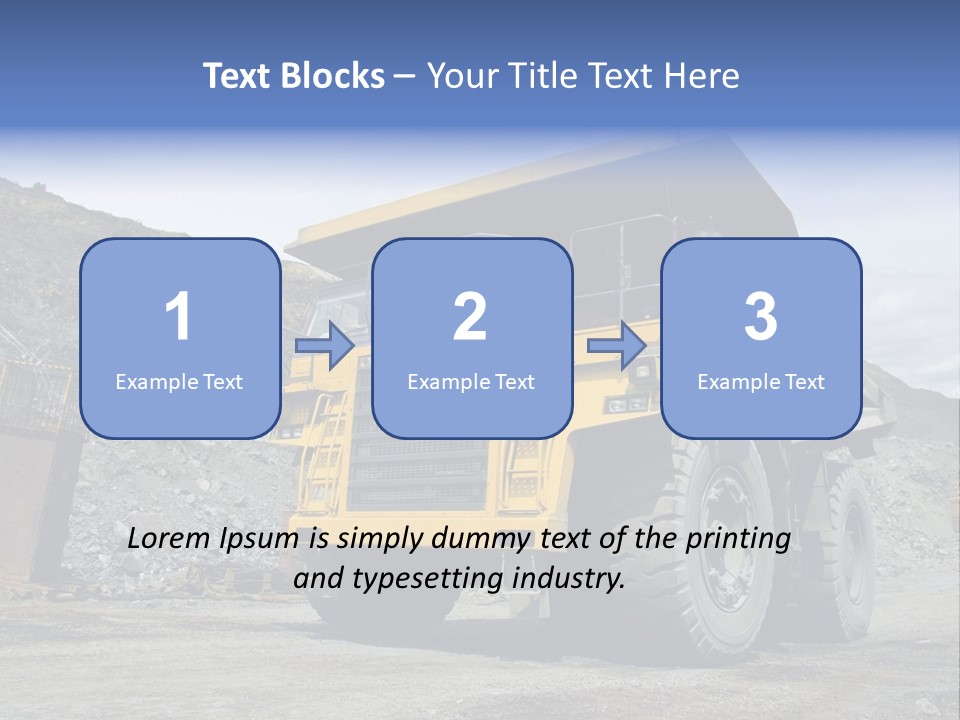 Rock Metal Mine PowerPoint Template
