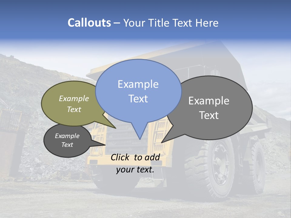 Rock Metal Mine PowerPoint Template