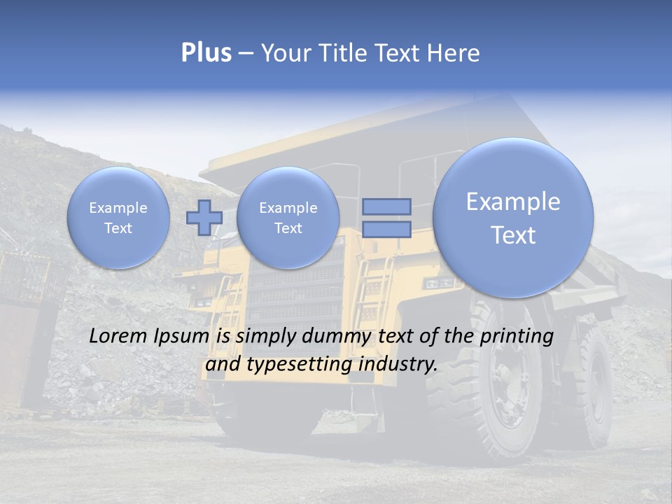 Rock Metal Mine PowerPoint Template