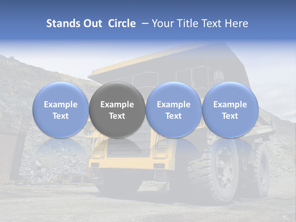 Rock Metal Mine PowerPoint Template