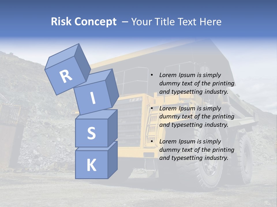 Rock Metal Mine PowerPoint Template