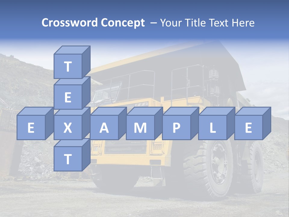Rock Metal Mine PowerPoint Template