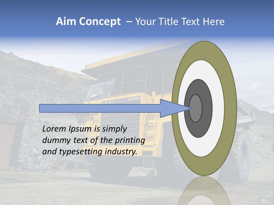 Rock Metal Mine PowerPoint Template