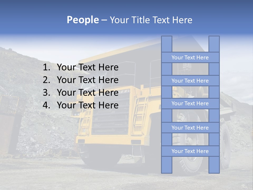 Rock Metal Mine PowerPoint Template