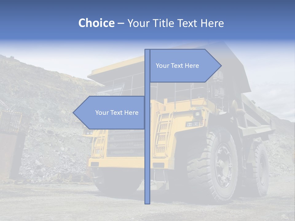 Rock Metal Mine PowerPoint Template