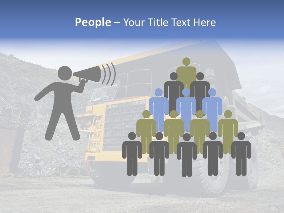 Rock Metal Mine PowerPoint Template