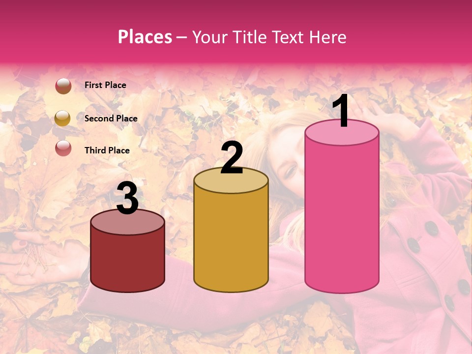 Girl Ground Closeup PowerPoint Template