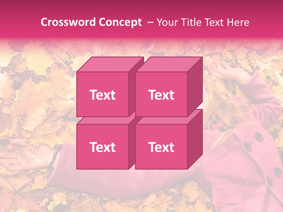 Girl Ground Closeup PowerPoint Template