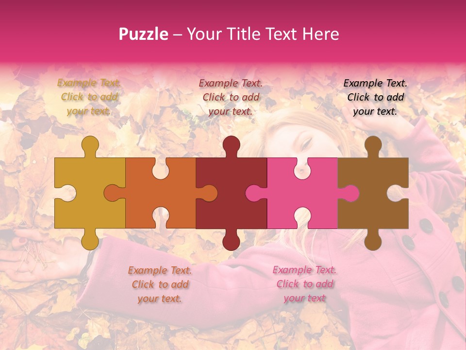 Girl Ground Closeup PowerPoint Template