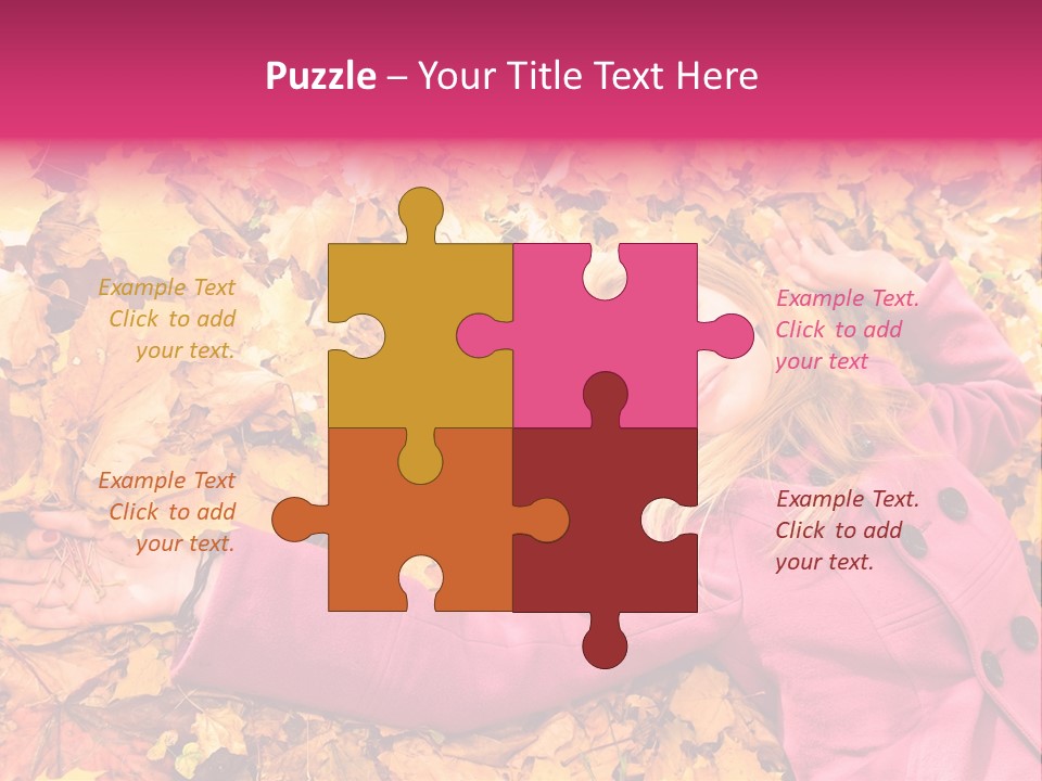 Girl Ground Closeup PowerPoint Template