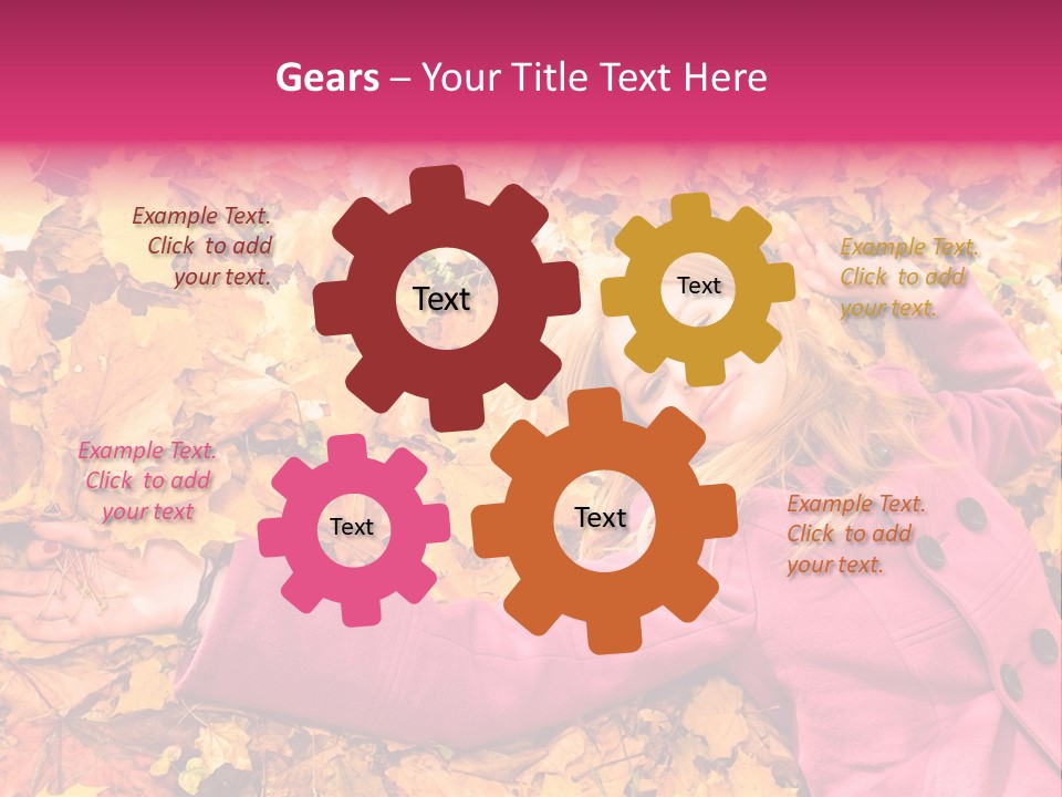 Girl Ground Closeup PowerPoint Template