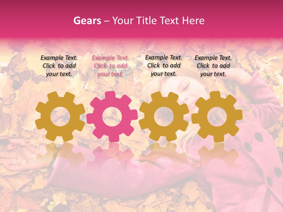 Girl Ground Closeup PowerPoint Template