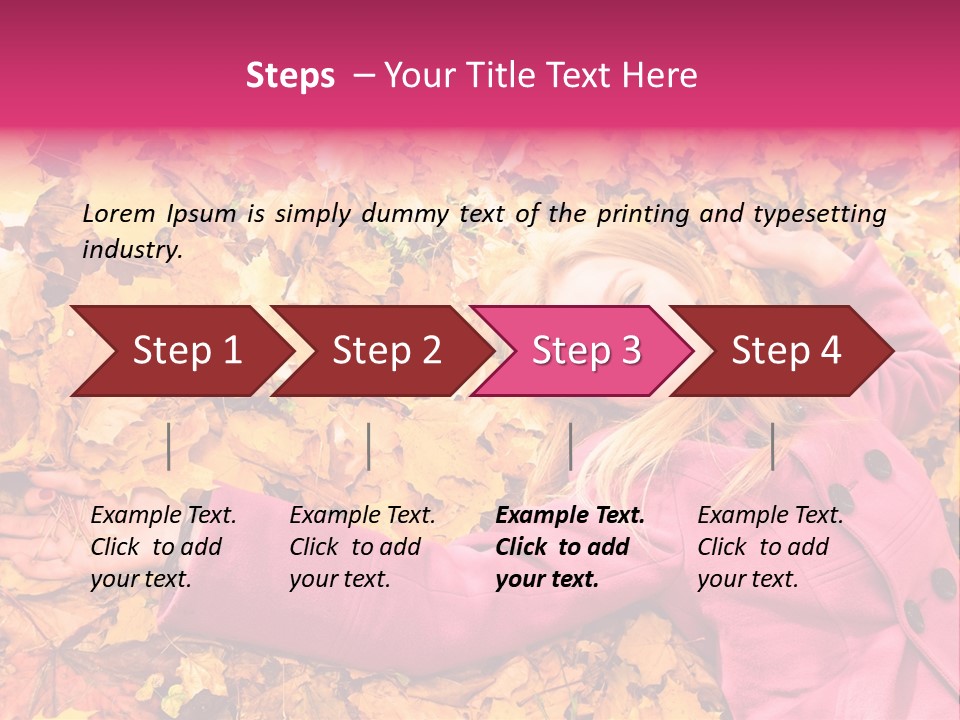 Girl Ground Closeup PowerPoint Template