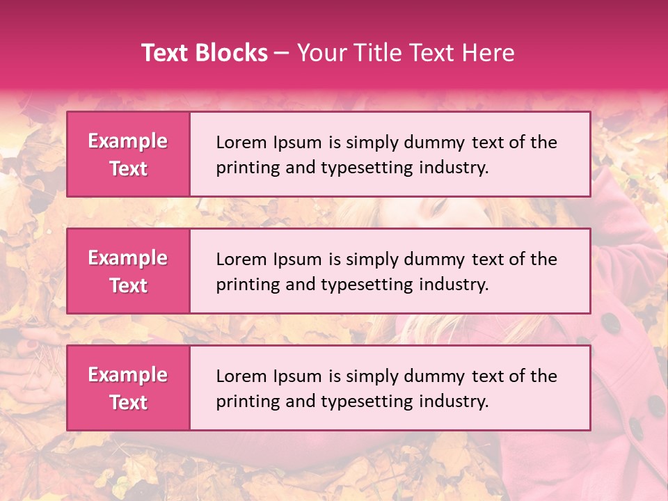 Girl Ground Closeup PowerPoint Template