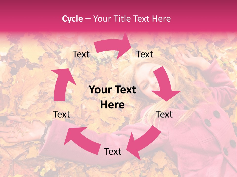 Girl Ground Closeup PowerPoint Template