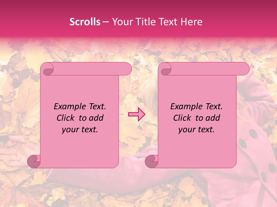 Girl Ground Closeup PowerPoint Template