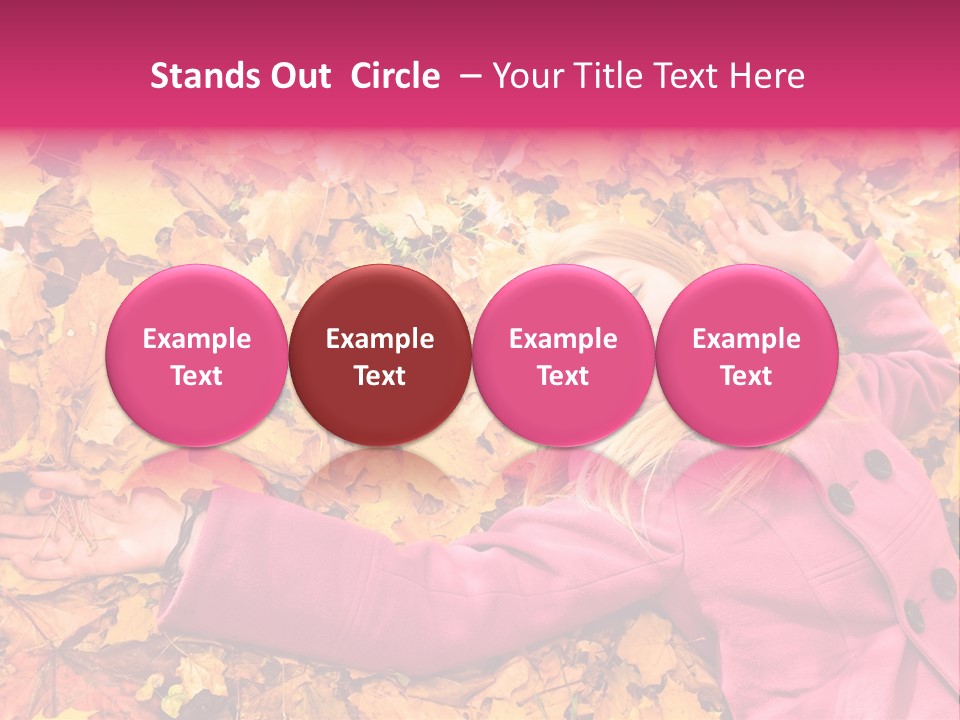 Girl Ground Closeup PowerPoint Template