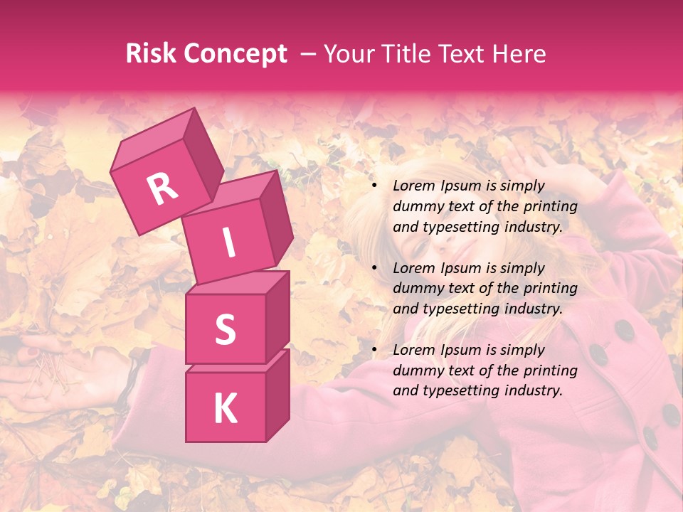 Girl Ground Closeup PowerPoint Template