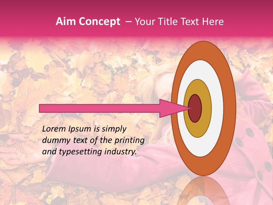 Girl Ground Closeup PowerPoint Template