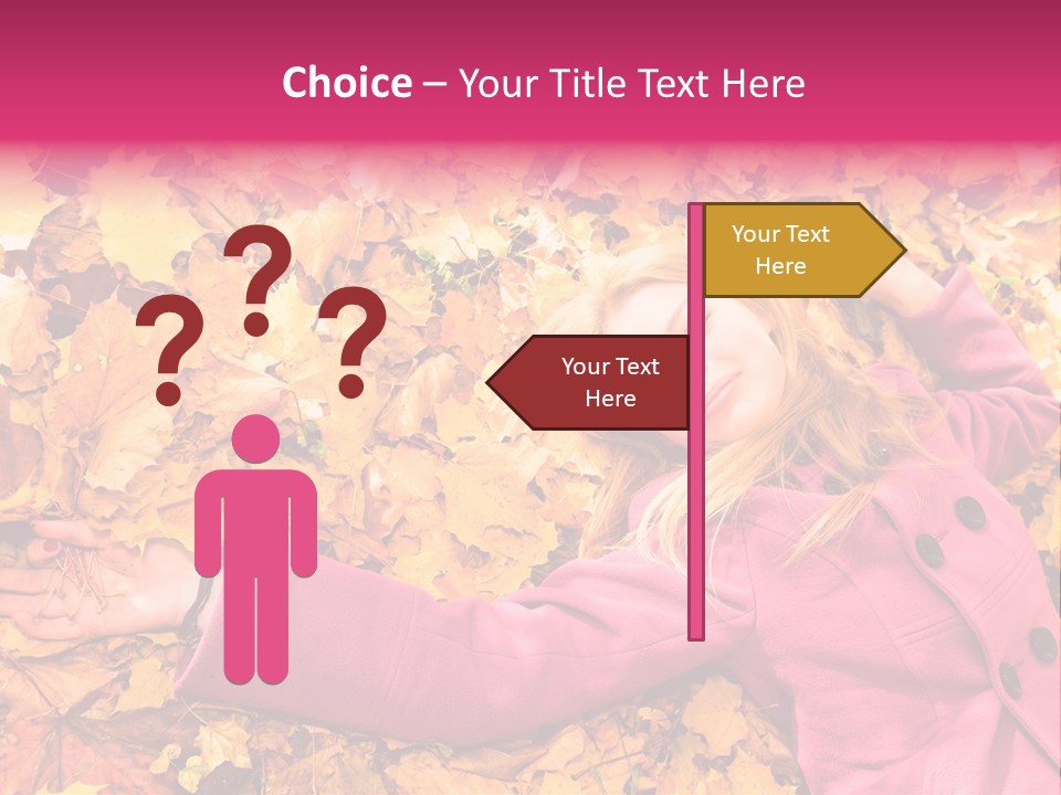 Girl Ground Closeup PowerPoint Template