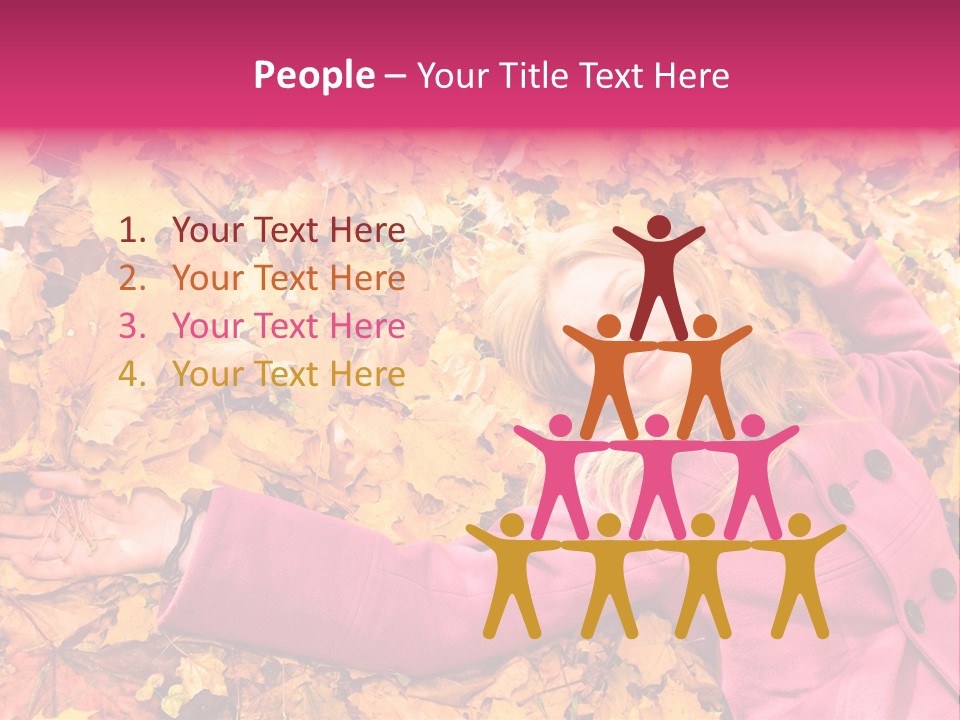 Girl Ground Closeup PowerPoint Template