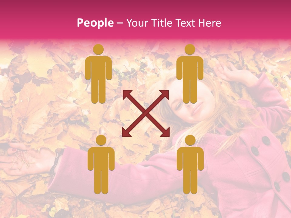 Girl Ground Closeup PowerPoint Template