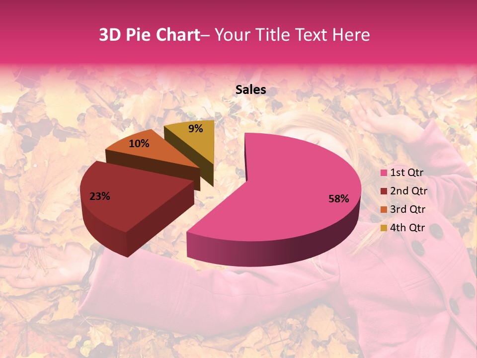 Girl Ground Closeup PowerPoint Template