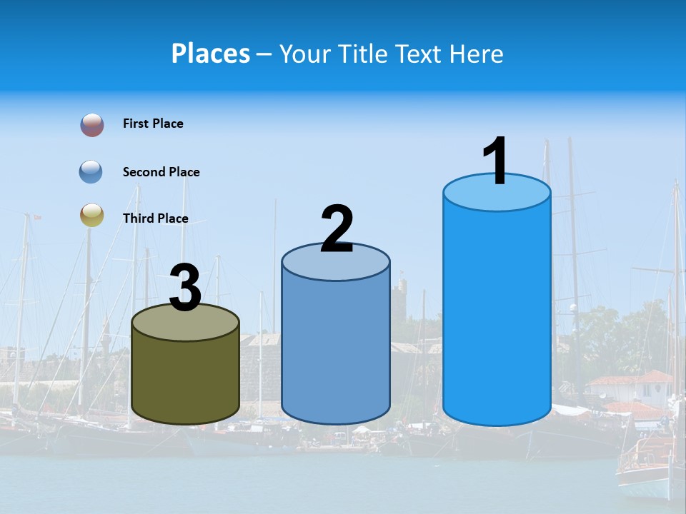 Place Yachting Coastline PowerPoint Template