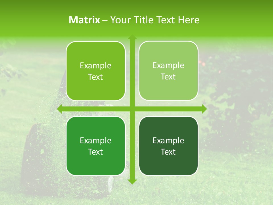Mowing Cutter Red PowerPoint Template