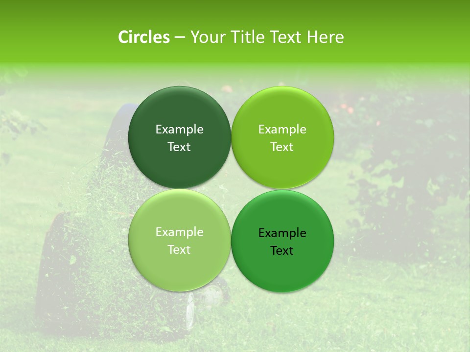 Mowing Cutter Red PowerPoint Template