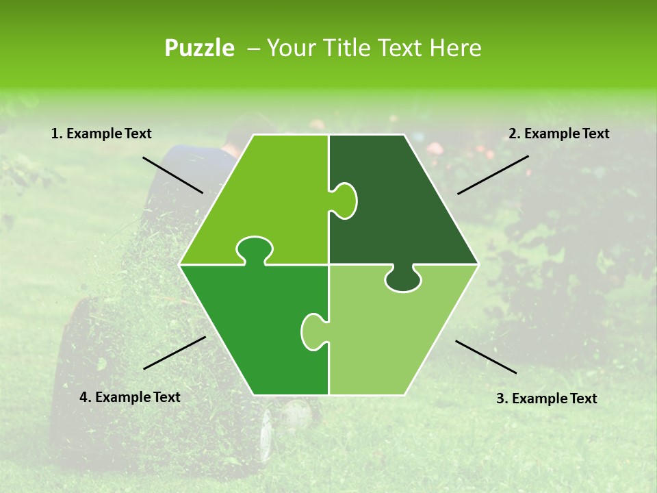 Mowing Cutter Red PowerPoint Template