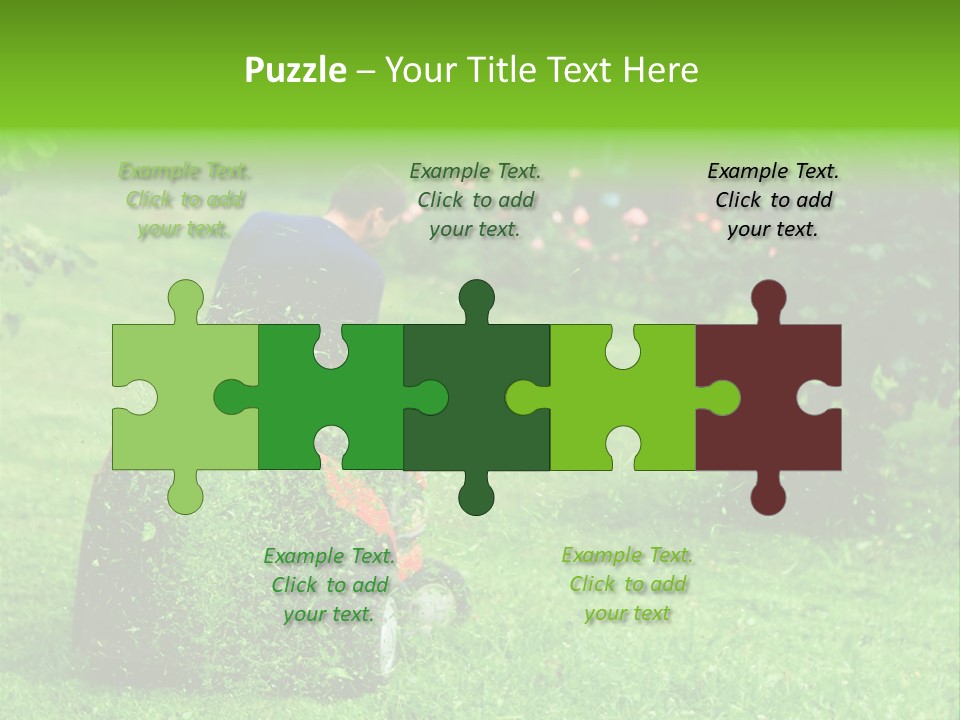 Mowing Cutter Red PowerPoint Template